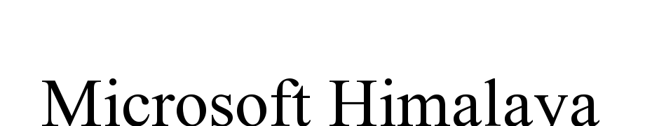 Microsoft Himalaya Font Download Free